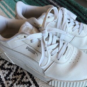 Puma Classic White Lace-Up Sneakers